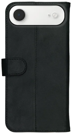 Rosso Deluxe Apple iPhone Air Hoesje Echt Leer Book Case Zwart afbeelding 11