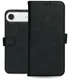 Rosso Deluxe Apple iPhone Air Hoesje Echt Leer Book Case Zwart afbeelding 12