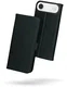 Rosso Deluxe Apple iPhone Air Hoesje Echt Leer Book Case Zwart afbeelding 2