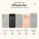 Rosso Deluxe Apple iPhone Air Hoesje Echt Leer Book Case Zwart afbeelding 4
