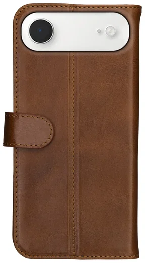 Rosso Deluxe Apple iPhone Air Hoesje Echt Leer Book Case Bruin afbeelding 11