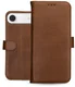 Rosso Deluxe Apple iPhone Air Hoesje Echt Leer Book Case Bruin afbeelding 12