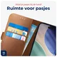 Rosso Deluxe Apple iPhone Air Hoesje Echt Leer Book Case Bruin afbeelding 6