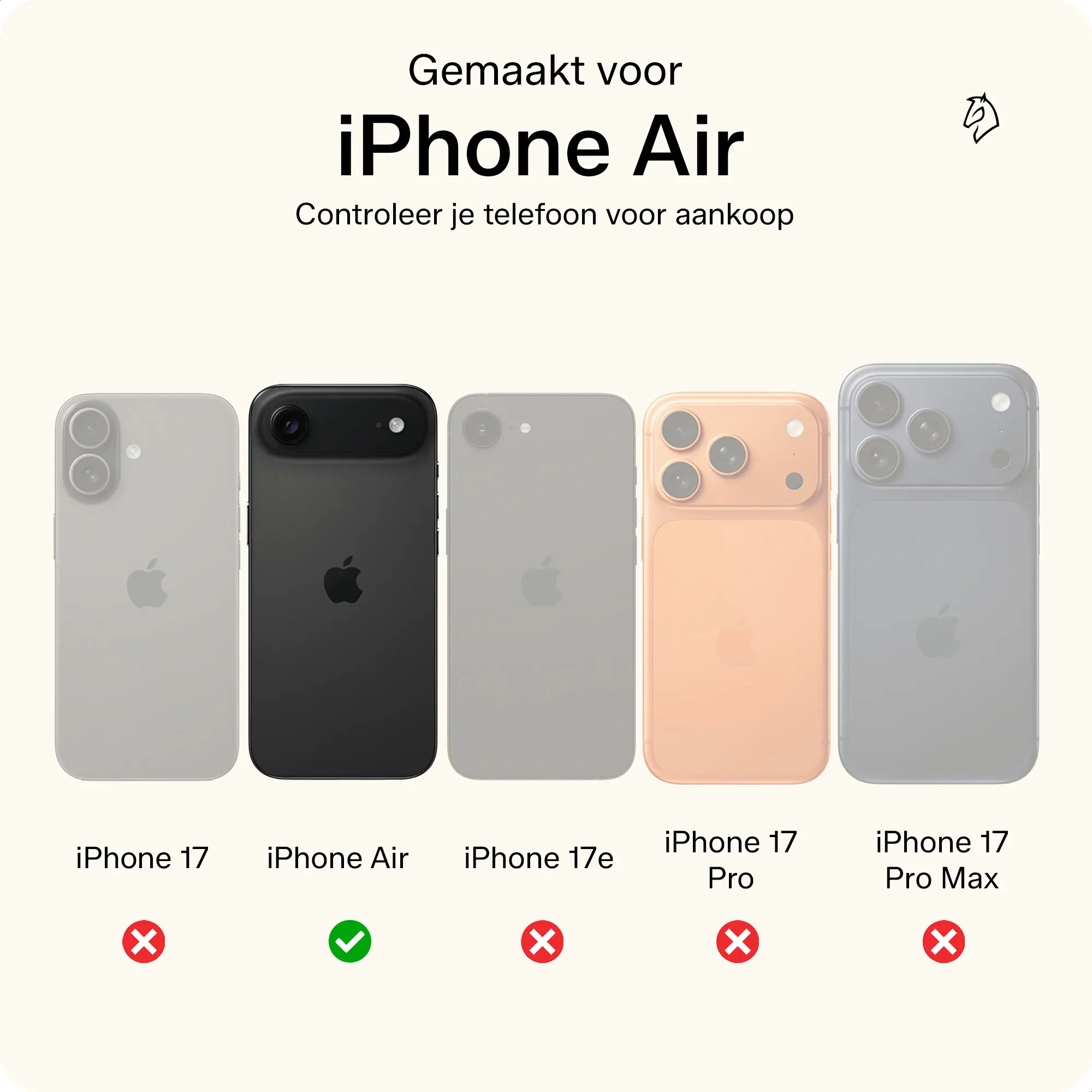 Rosso Deluxe Apple iPhone Air Hoesje Echt Leer Book Case Bruin afbeelding 4