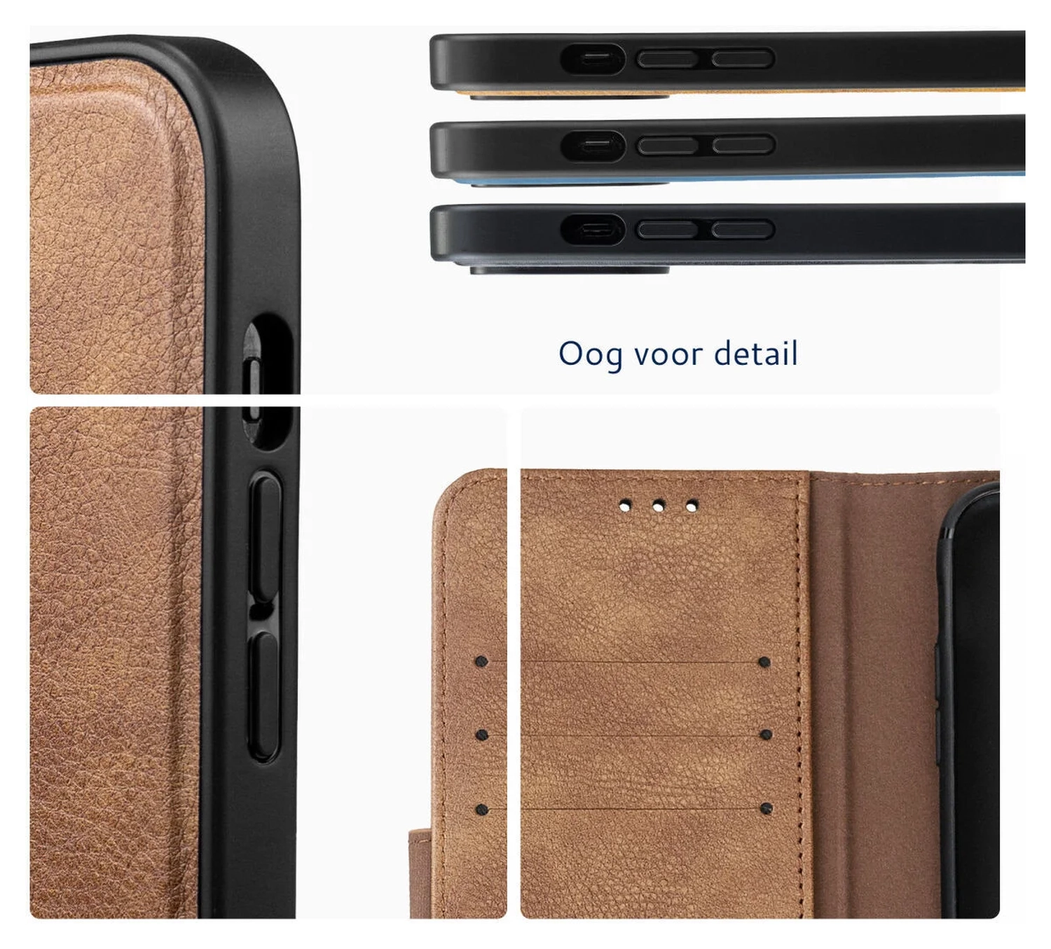 Rosso Element Uitneembaar 2-in-1 Apple iPhone 17 Hoesje Bruin afbeelding 4