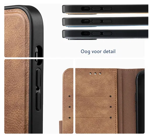Rosso Element Uitneembaar 2-in-1 Apple iPhone 17 Hoesje Bruin afbeelding 4