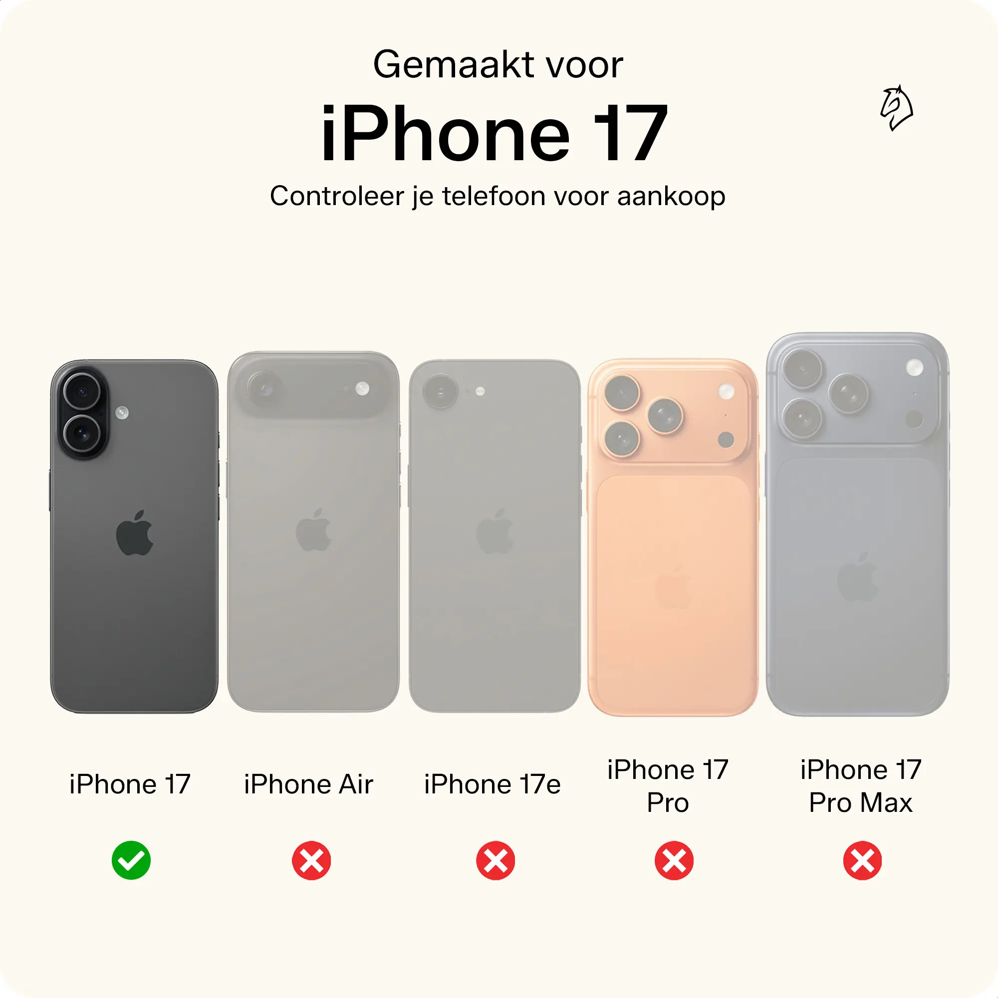 Rosso Element Uitneembaar 2-in-1 Apple iPhone 17 Hoesje Rood afbeelding 2