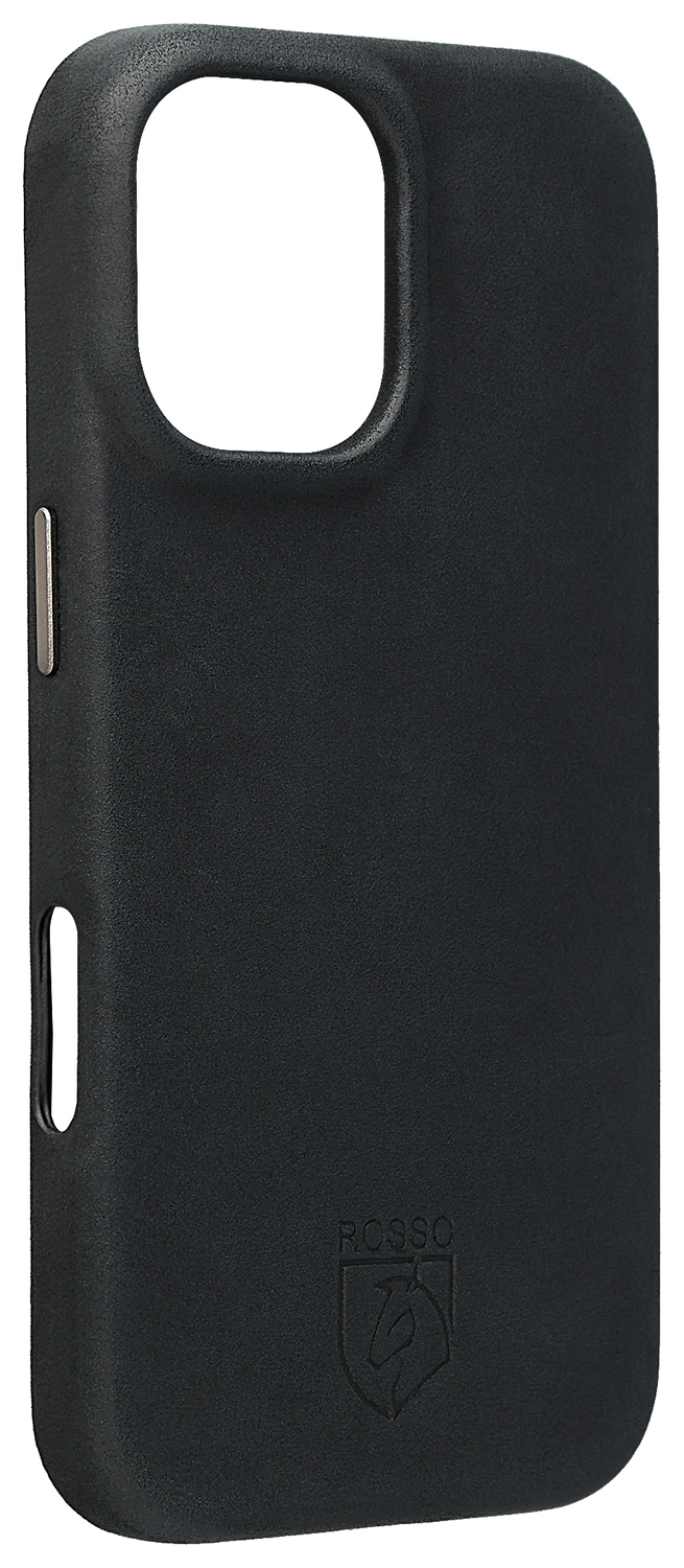 Rosso Elite Apple iPhone 17 Hoesje Leer Back Cover MagSafe Zwart afbeelding 2