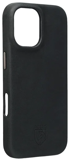 Rosso Elite Apple iPhone 17 Hoesje Leer Back Cover MagSafe Zwart afbeelding 2