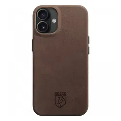 Rosso Elite Apple iPhone 17 Hoesje Leer Back Cover MagSafe Bruin afbeelding