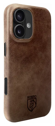 Rosso Elite Apple iPhone 17 Hoesje Leer Back Cover MagSafe Bruin afbeelding 2