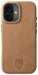 Rosso Elite Apple iPhone 17 Hoesje Leer Back Cover MagSafe Lichtbruin afbeelding