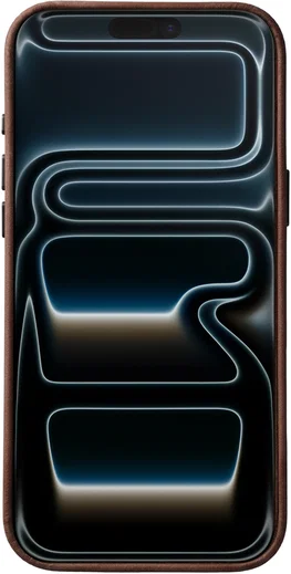 Rosso Elite iPhone 17 Pro Hoesje Leer Back Cover MagSafe Bruin afbeelding 5