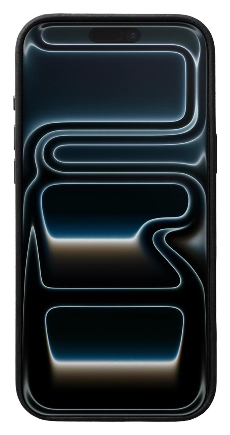 Rosso Elite iPhone 17 Pro Max Hoesje Leer Back Cover MagSafe Zwart afbeelding 4