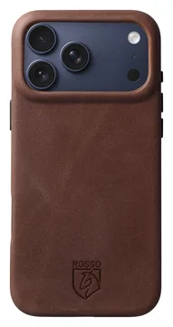 Rosso Elite iPhone 17 Pro Max Hoesje Leer Back Cover MagSafe Bruin