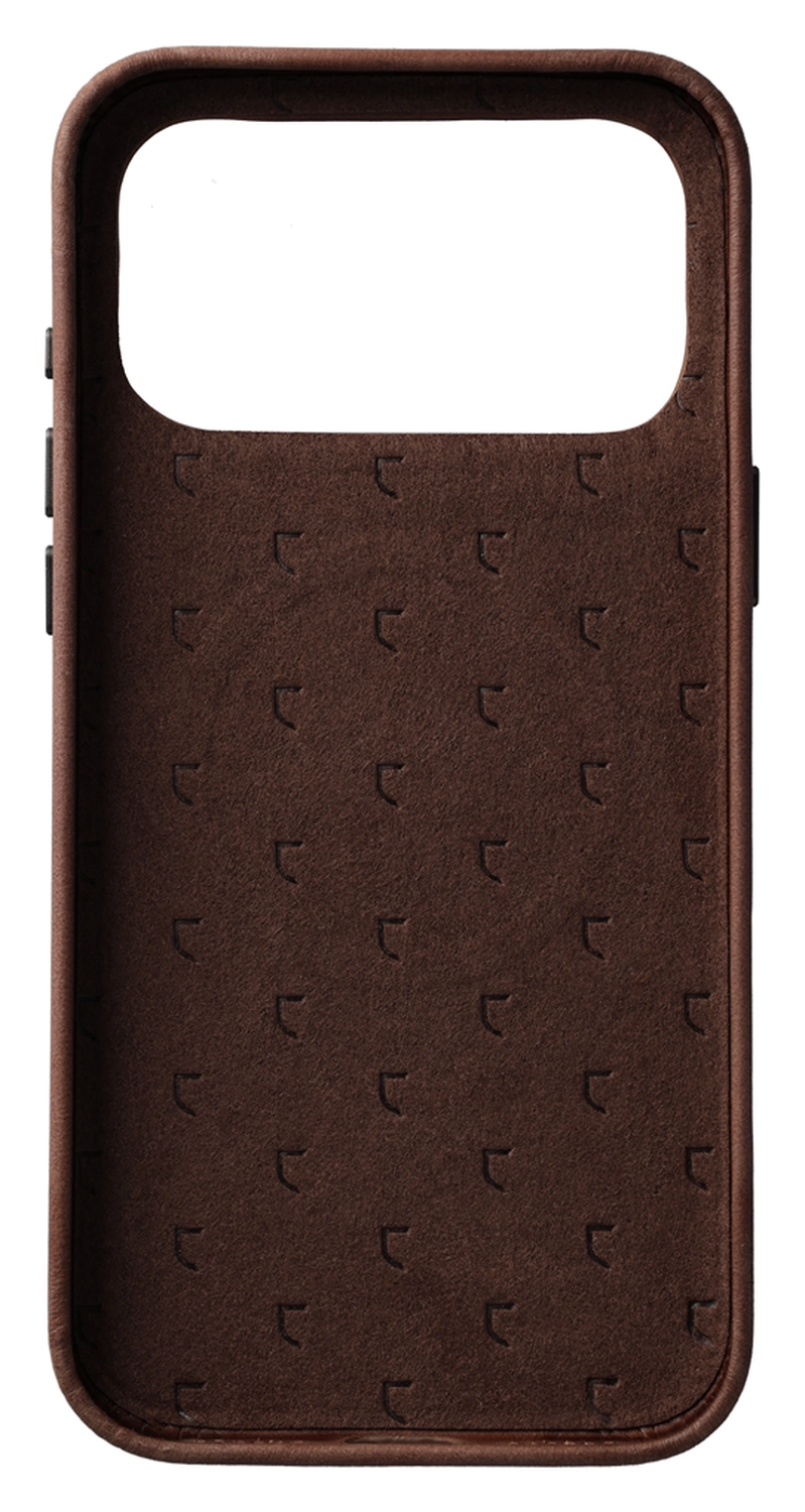 Rosso Elite iPhone 17 Pro Max Hoesje Leer Back Cover MagSafe Bruin afbeelding 4