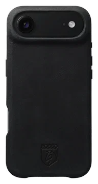 Rosso Elite iPhone Air Hoesje Leer Back Cover MagSafe Zwart
