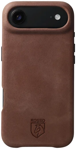 Rosso Elite iPhone Air Hoesje Leer Back Cover MagSafe Bruin afbeelding 1