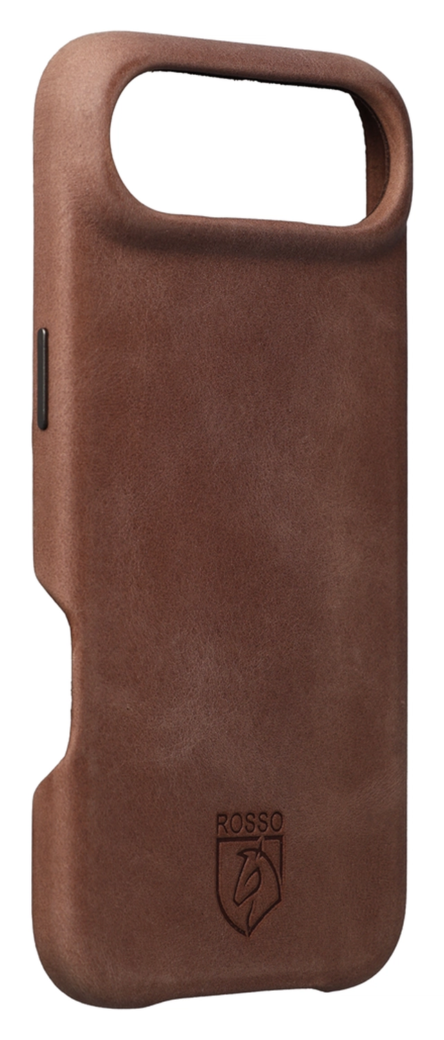 Rosso Elite iPhone Air Hoesje Leer Back Cover MagSafe Bruin afbeelding 2