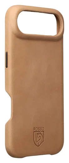 Rosso Elite iPhone Air Hoesje Leer Back Cover MagSafe Lichtbruin afbeelding 2