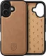 Rosso Elite Apple iPhone 17 Hoesje met MagSafe Book Case Echt Leer Licht Bruin afbeelding 9