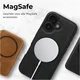 Rosso Elite iPhone 17 Pro Hoesje met MagSafe Book Case Echt Leer Zwart afbeelding 8