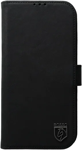 Rosso Elite iPhone 17 Pro Hoesje met MagSafe Book Case Echt Leer Zwart afbeelding 12