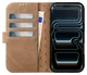 Rosso Elite iPhone 17 Pro Hoesje met MagSafe Book Case Echt Leer Lichtbruin afbeelding 2