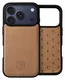 Rosso Elite iPhone 17 Pro Hoesje met MagSafe Book Case Echt Leer Lichtbruin afbeelding 9