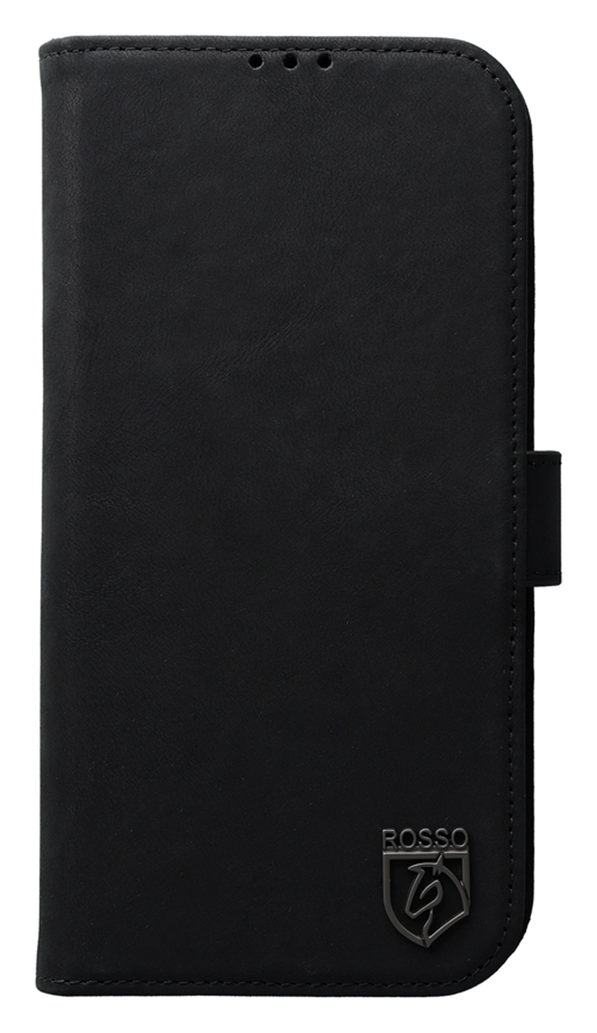 Rosso Elite iPhone 17 Pro Max Hoesje met MagSafe Book Case Echt Leer Zwart afbeelding 12