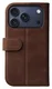 Rosso Elite iPhone 17 Pro Max Hoesje met MagSafe Book Case Echt Leer Bruin afbeelding 10