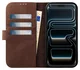 Rosso Elite iPhone 17 Pro Max Hoesje met MagSafe Book Case Echt Leer Bruin afbeelding 2