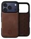 Rosso Elite iPhone 17 Pro Max Hoesje met MagSafe Book Case Echt Leer Bruin afbeelding 9
