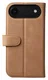 Rosso Elite iPhone Air Hoesje met MagSafe Book Case Echt Leer Lichtbruin afbeelding 6