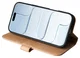 Rosso Elite iPhone Air Hoesje met MagSafe Book Case Echt Leer Lichtbruin afbeelding 7