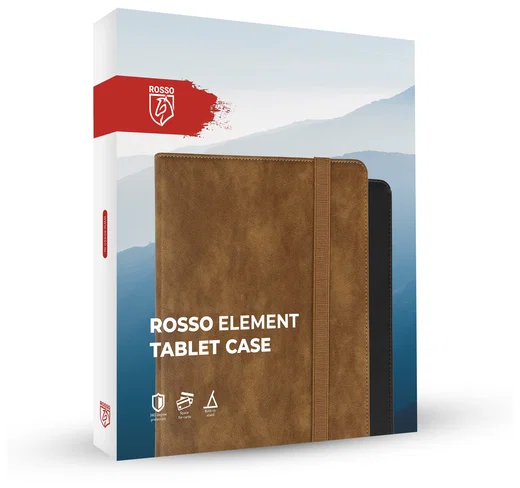 Rosso Element Lenovo Idea Tab Pro 12.7 Hoes Book Case Zwart afbeelding 8