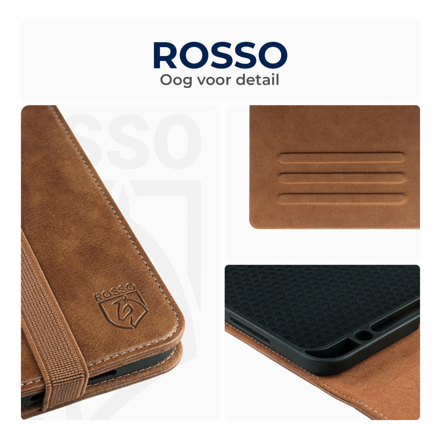 Rosso Element Lenovo Idea Tab Pro 12.7 Hoes Book Case Bruin afbeelding 5