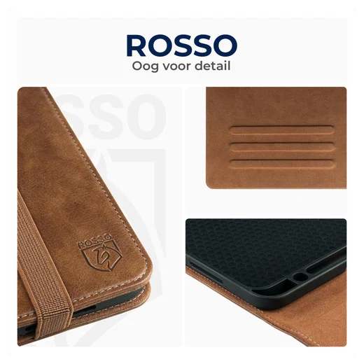Rosso Element Lenovo Idea Tab Pro 12.7 Hoes Book Case Bruin afbeelding 5