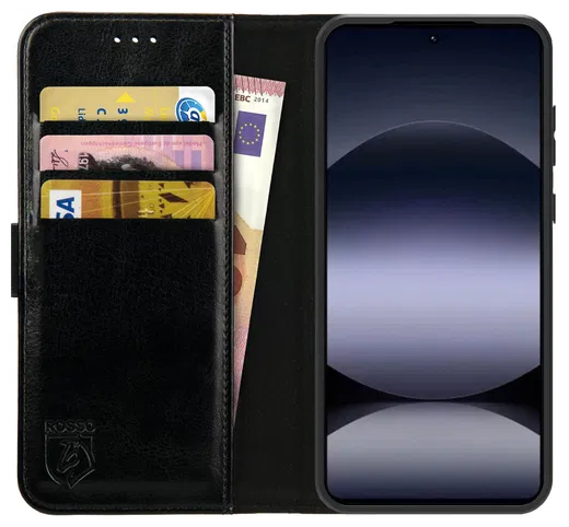 Rosso Element Xiaomi Redmi Note 14S Hoesje Book Case Wallet Zwart afbeelding 1
