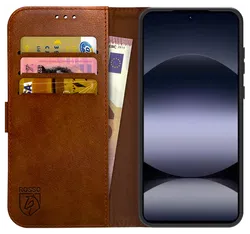 Rosso Element Xiaomi Redmi Note 14S Hoesje Book Case Wallet Bruin afbeelding