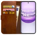 Rosso Element Realme 14X Hoesje Book Case Wallet Bruin