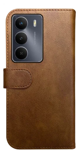 Rosso Element Realme 14X Hoesje Book Case Wallet Bruin afbeelding 2
