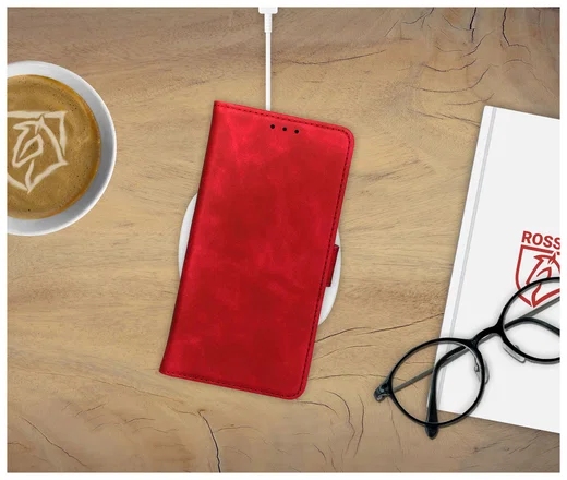 Rosso Element Motorola Moto G56 Hoesje Book Case Wallet Rood afbeelding 4
