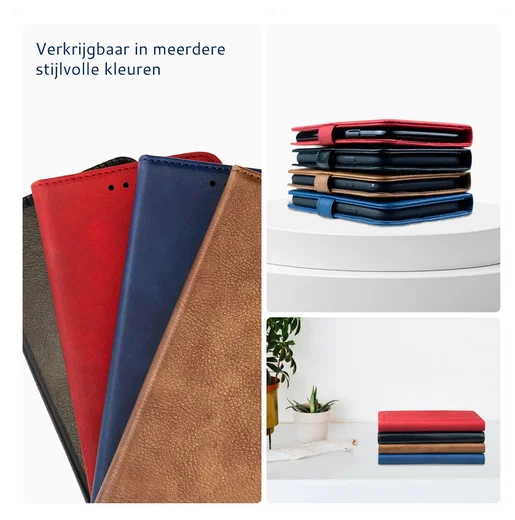 Rosso Element Honor 400 Lite Hoesje Book Case Wallet Zwart afbeelding 6