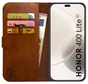 Rosso Element Honor 400 Lite Hoesje Book Case Wallet Bruin