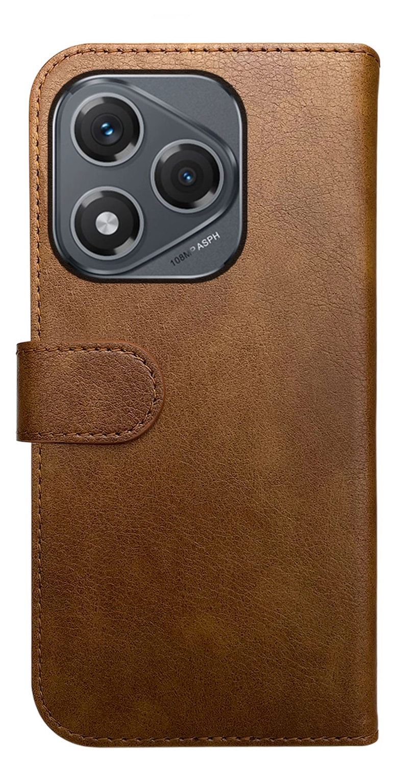 Rosso Element Honor 400 Lite Hoesje Book Case Wallet Bruin afbeelding 2