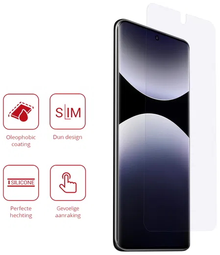 Rosso Xiaomi Redmi Note 14S Screen Protector Case Friendly Folie Duo Pack afbeelding 2