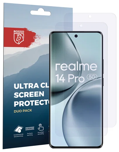 Rosso Realme 14 Pro Screen Protector Case Friendly Folie Duo Pack afbeelding 7