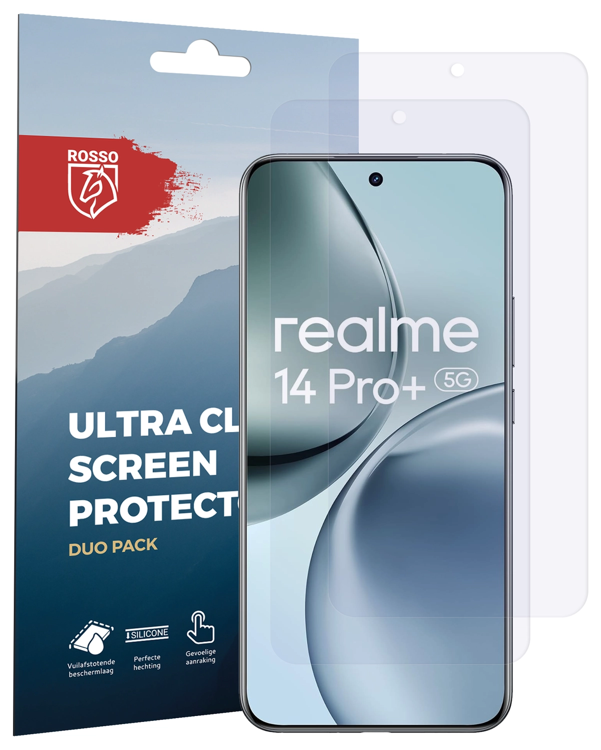 Rosso Realme 14 Pro Plus Screen Protector Case Friendly Folie Duo Pack afbeelding 8