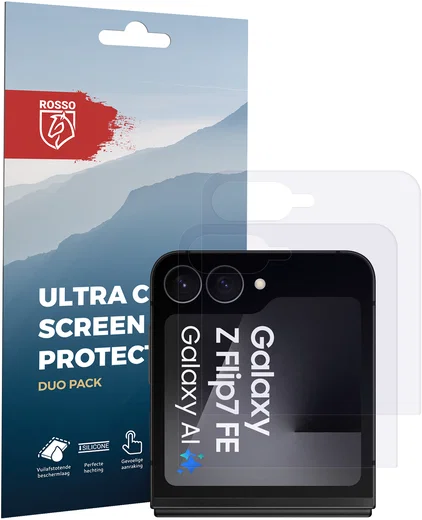 Rosso Samsung Galaxy Z Flip 7 Screen Protector Case Friendly Folie Duo Pack afbeelding 8